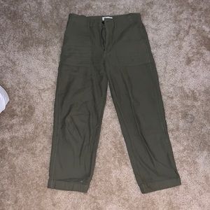 Madewell green utility pants